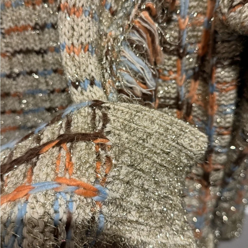 L'ATISTE Multicolor Textured Cardigan - Picture 5 of 7